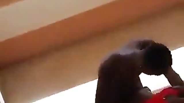 Mzansi Guy Fucking Thot With Big Nyash Doggy Style On The Stairs In Public - 1 image