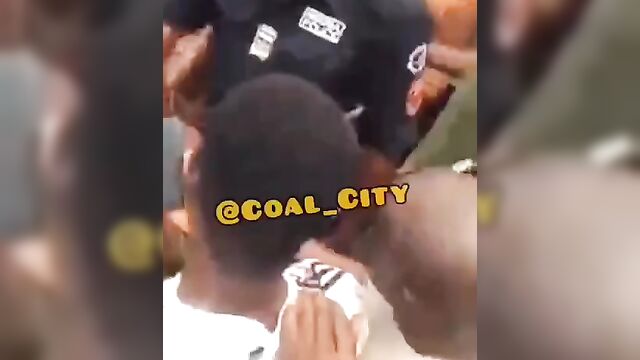 Nigerian Whore With Big Breasts And Two Men Stripped Naked And Beaten In Public For Alleged Kidnapping - 5 image