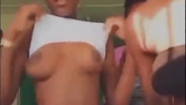 Naughty School Girls Going Wild, Showing Their Breasts In Public (Full Video 18+) - 4 image