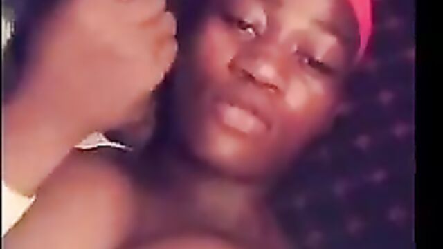 Ghanaian Girl With Big Breasts Blow Job And Fingering Pussy Sex Tape - 4 image