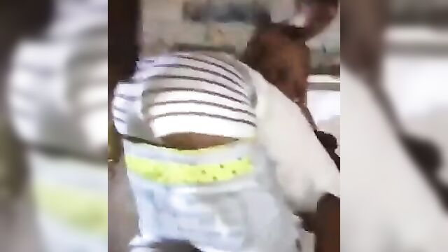 Ebony Whore With Big Booty Having Sex In Public At A Wild Jamaican Party - 5 image