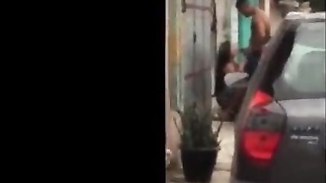 Crazy Couple Caught Having Blow Job Sex In Public - 4 image