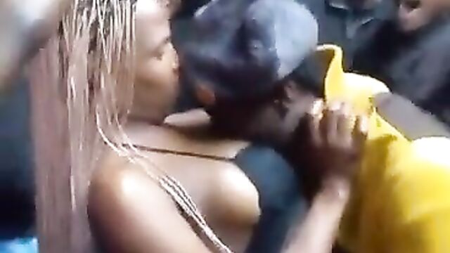 Mzansi Guy Sucking Breasts At A Party In Public – Part 1 - 1 image