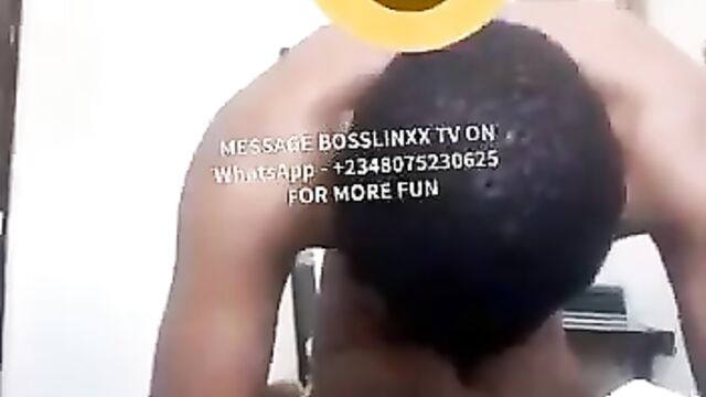 Nigerian Boyfriend Records Himself Fucking Girlfriend Doggy Style - 4 image