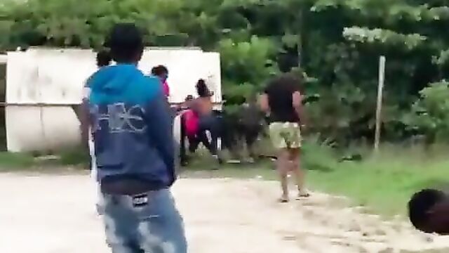 Breasts Pop Out As Strippers Beat Fellow Stripper For Allegedly Snatching And Fucking Their Clients - 1 image