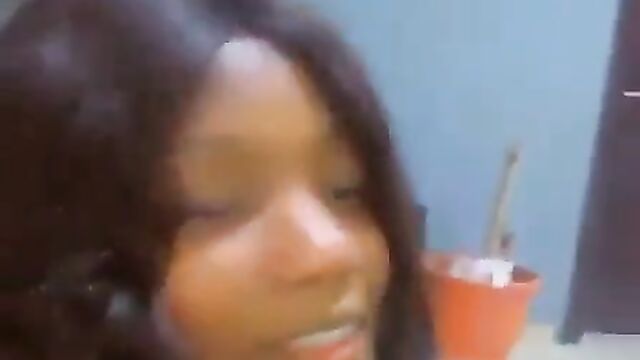 Lagos Girl Records Herself And Her Naked Friend With Big Ass Showing Breasts And Pussy To Sugar Daddy In Public For Money - 1 image