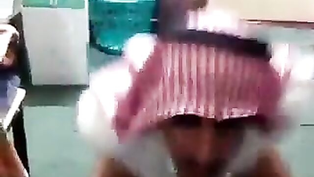 Naked Arab Muslim Man Caught Begging His House Girl For Sex - 1 image