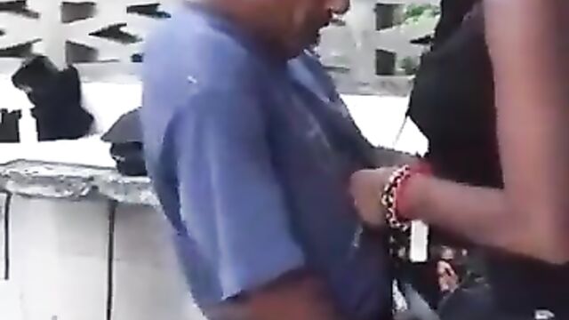 Crazy Old Man Having Sex With A Prostitute In Public - 1 image