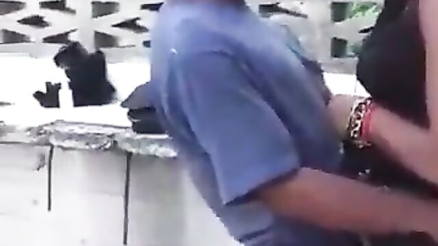 Crazy Old Man Having Sex With A Prostitute In Public