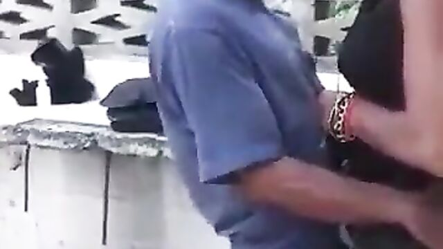 Crazy Old Man Having Sex With A Prostitute In Public - 3 image