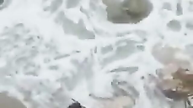 Naked Couple Caught Red-handed Having Sex On The Beach In Public