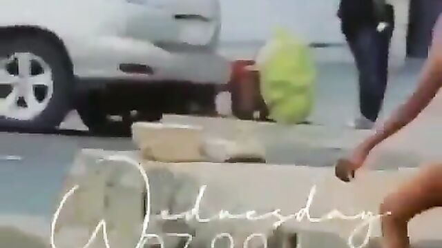 Woman With Small Breasts And Fine Ass Strips Naked And Runs Mad In Public In Nigeria - 5 image
