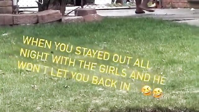 Guy Throws His Girlfriend With Big Ass Out Of The House Naked For Coming Back Home Late - 3 image