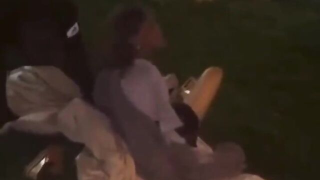 Security Caught Black Couple Having Sex In The Park In Public - 3 image