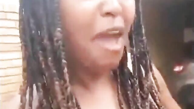 Mzansi Girl With Big Nipples And Pointed Breasts Walks Naked In Public Because She Came To Earth Naked - 1 image