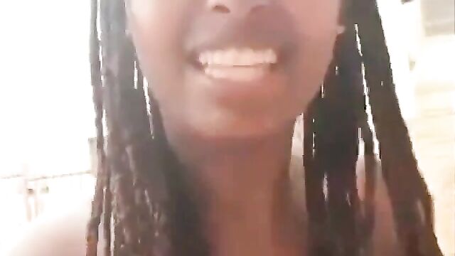 Mzansi Girl With Big Nipples And Pointed Breasts Walks Naked In Public Because She Came To Earth Naked - 4 image