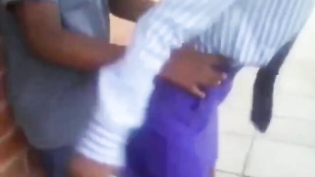 Corrupt Student Allowing Classmate And Teacher To Press Her Breasts And Doing It In Public After School - 1 image