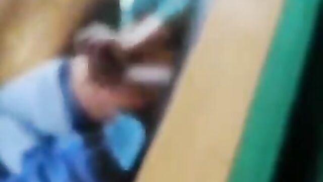 Couple Having Doggy Style Sex Under Snooker Table In Public - 4 image