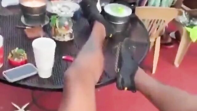 Girl Caught Masturbating And Giving Boyfriend Blow Job At A Party In Public