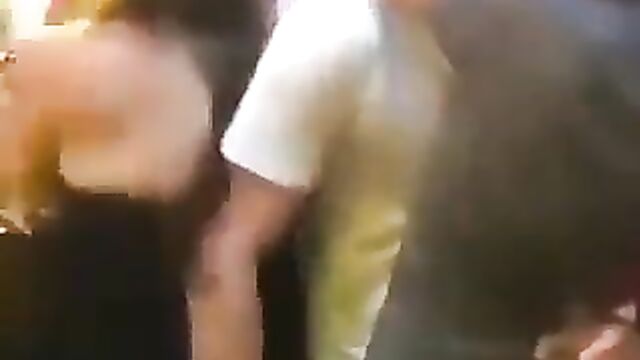 Dude Caught Fingering Another Girl While Kissing His Girlfriend In Public - 1 image