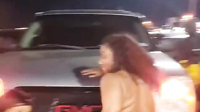 Crazy Girls With Big Ass Twerking Naked In Public In The Parking Lot - 1 image