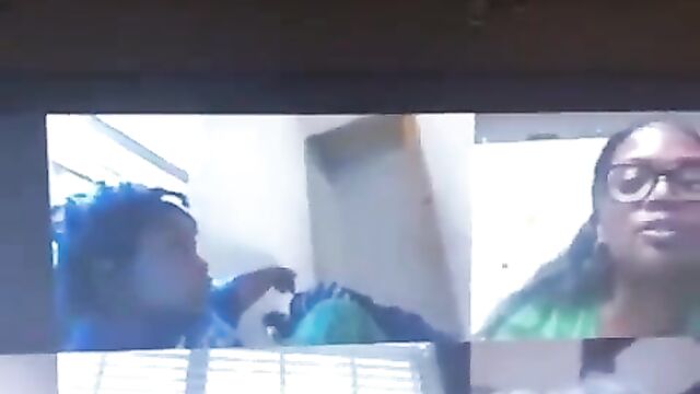 Boobs Out On Zoom Meeting As Teacher Exposes Her Naked Ass And Big Breasts On Video Call In Public - 1 image