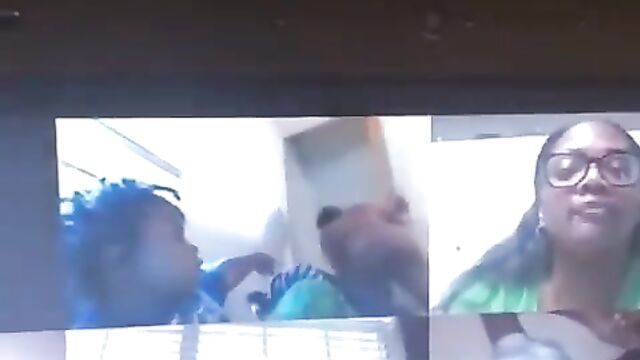 Boobs Out On Zoom Meeting As Teacher Exposes Her Naked Ass And Big Breasts On Video Call In Public - 3 image