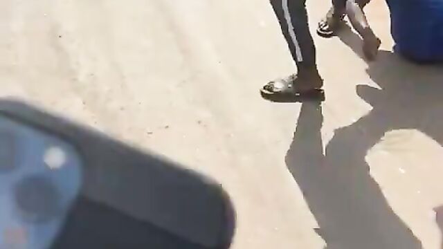 Woman beaten and vagina exposed in public, for allegedly stealing an iPhone 12! - 1 image