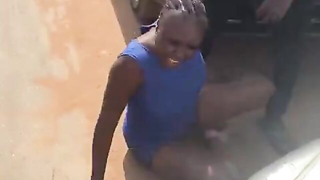Woman beaten and vagina exposed in public, for allegedly stealing an iPhone 12! - 3 image
