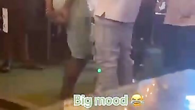 Nigerian Guy Pressing And Squeezing His Girlfriend’s Breasts In Public At A Party