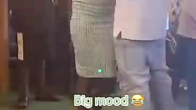 Nigerian Guy Pressing And Squeezing His Girlfriend’s Breasts In Public At A Party - 3 image