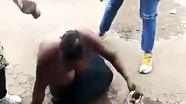 Mzansi Woman With Big Breasts Stripped Naked And Beaten In Public For Allegedly Stealing – Part 2 - 5 image