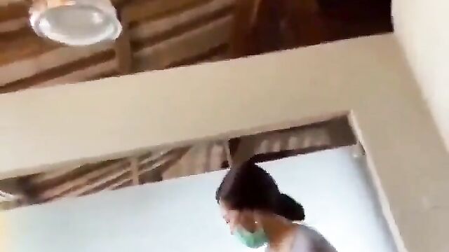 Dude cums while lady is waxing his balls and giving him beauty treatment - 5 image