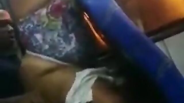 Horny Black African American couple caught having sex in the bus - 5 image