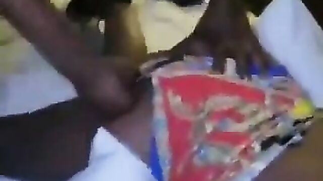 Guy records himself chopping his girlfriend with big ass doggy style without removing her panties - 5 image