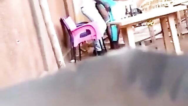 Shameless couple Caught Having Doggy Sex At A Joint In Public - 3 image