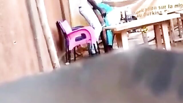 Shameless couple Caught Having Doggy Sex At A Joint In Public - 4 image