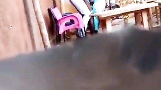 Shameless couple Caught Having Doggy Sex At A Joint In Public - 5 image