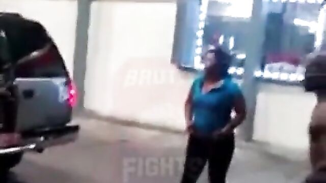 Boobs And Ass Exposed As Woman Strips Naked In Public While Fighting On The Street - 5 image