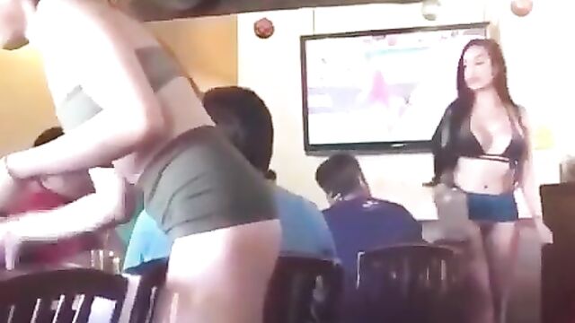 Olosho Restaurant where waitresses show pussy