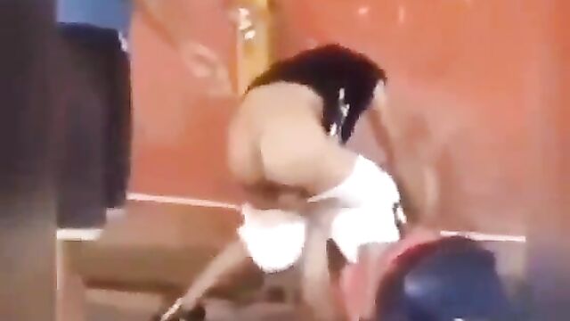 Wife strips husband in public and grabs his private part while fighting him over side chick! - 3 image