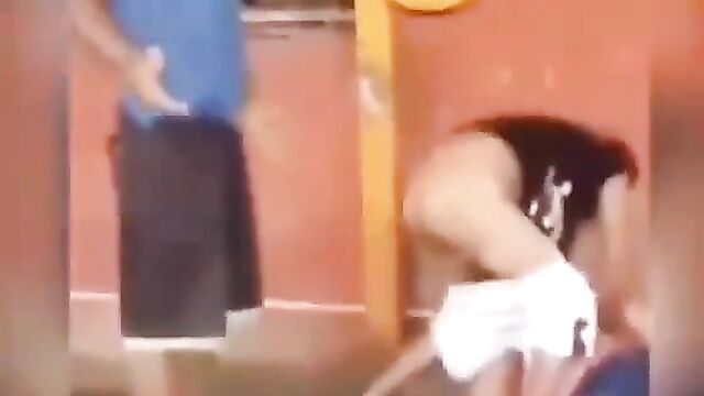 Wife strips husband in public and grabs his private part while fighting him over side chick! - 5 image