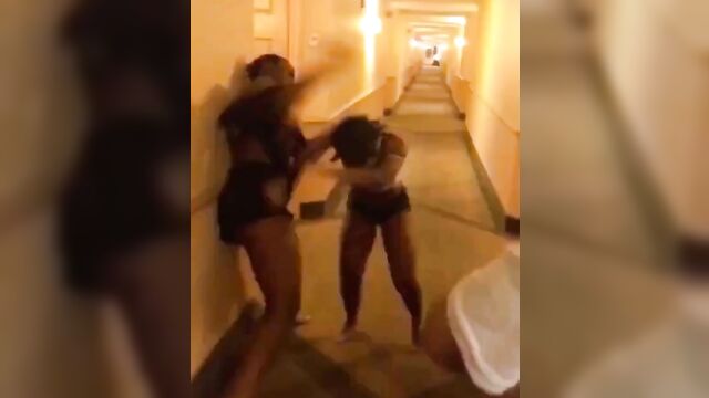 Breasts pop out in public as sluts fight at a party - 1 image