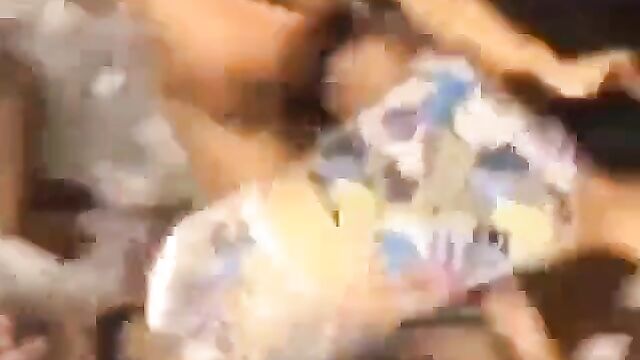 Strippers fighting naked with panties falling off in public - 4 image