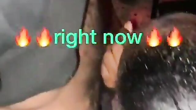 Girlfriend giving blow job at the club in public - 1 image