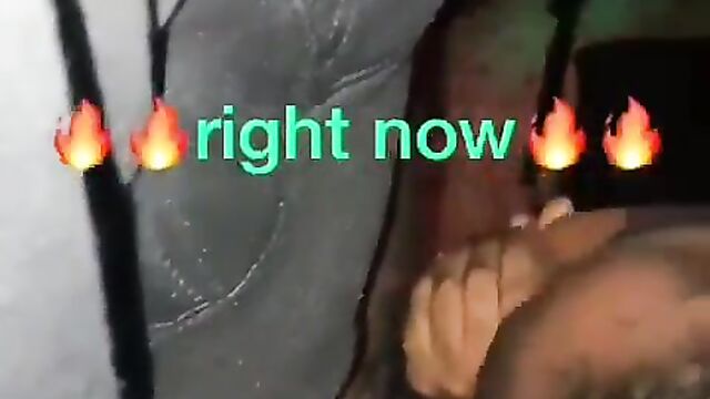 Girlfriend giving blow job at the club in public