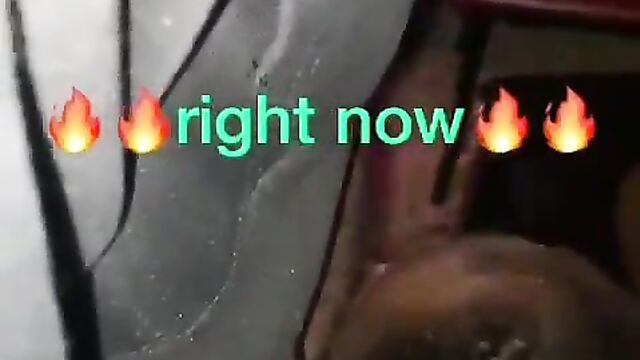 Girlfriend giving blow job at the club in public - 3 image