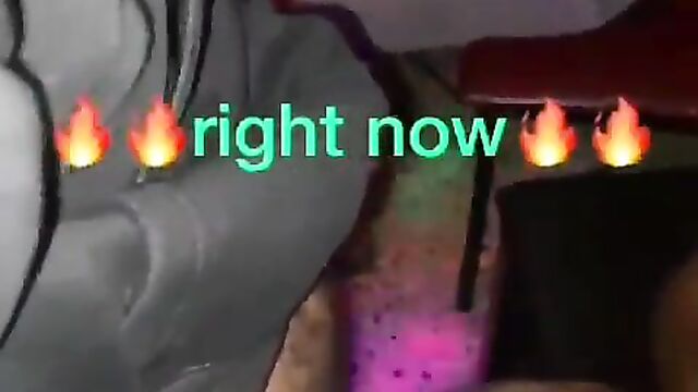 Girlfriend giving blow job at the club in public - 5 image