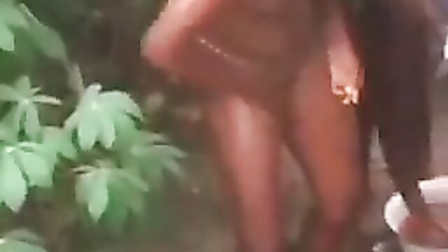 Naked Nigerian girls caught washing their TOTO with blood inside the bush for rituals to control men! - 3 image