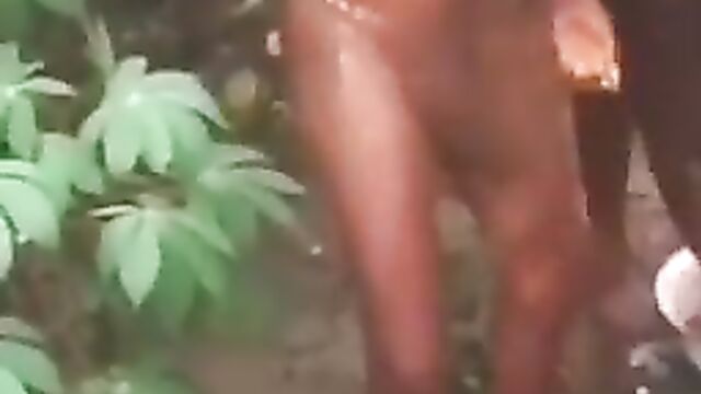 Naked Nigerian girls caught washing their TOTO with blood inside the bush for rituals to control men! - 4 image